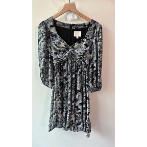 1081 Cinq à Sept Harlie Floral Print Dress Size 0 Multicolor Party Cocktail